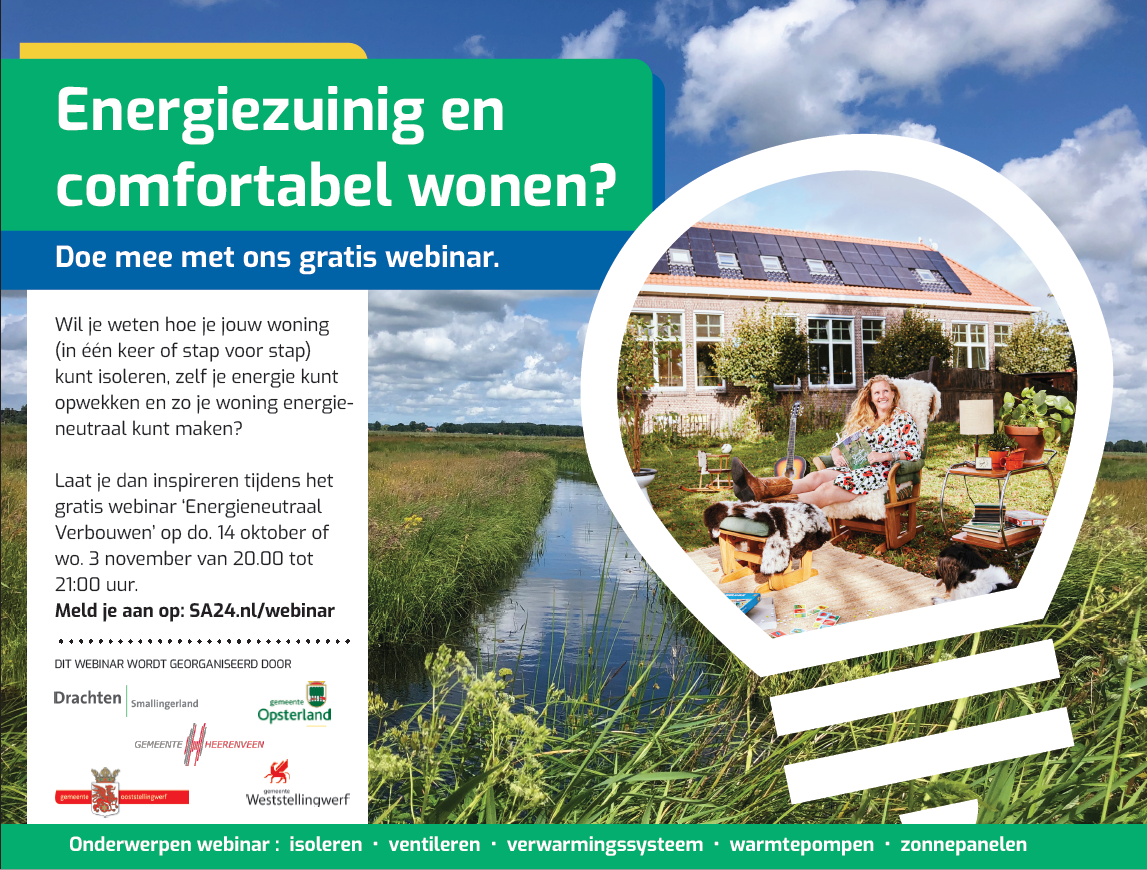 Gratis webinar Energieneutraal Wonen